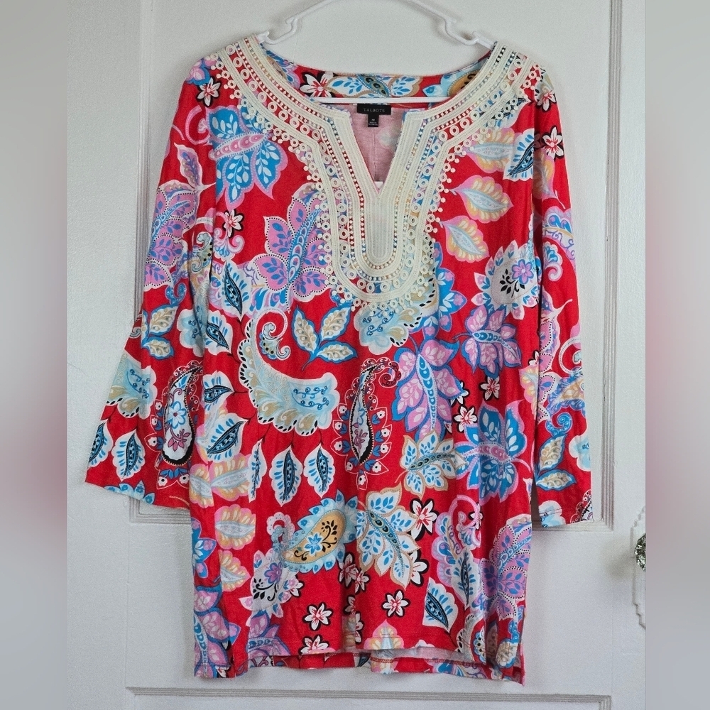 NWT Talbots Boho Top Size M